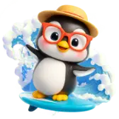 Surfing Penguin